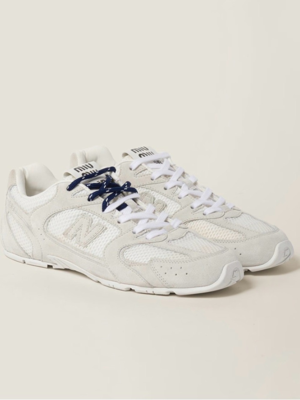 New Balance X Miu Miu 530 SL suede and mesh sneakers - Picture 8 of 8